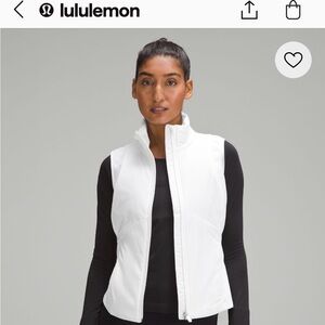 Lululemon White Size 4 Push your Pace vest New with tags